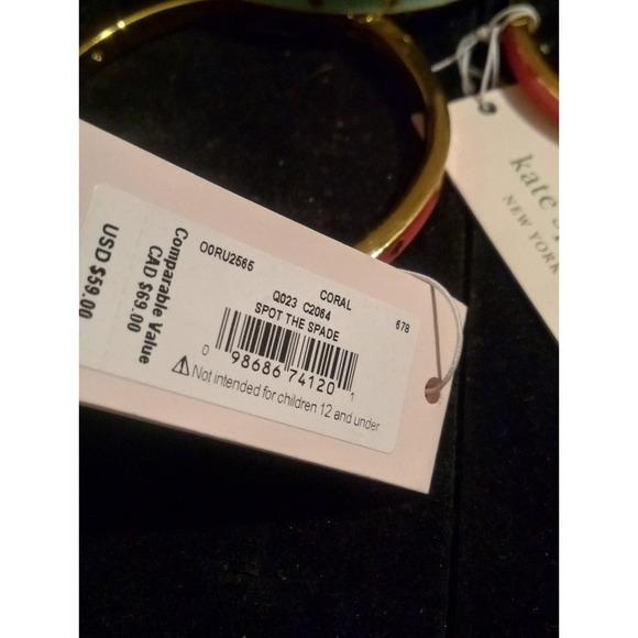 Trio Kate Spade Bangle Lot Pink And Blue - Picture 3 of 5